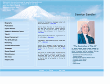 Tablet Screenshot of bernicesandler.com